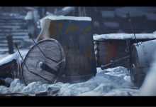 مشهد ثلجي خارجي باستخدام Unreal Engine